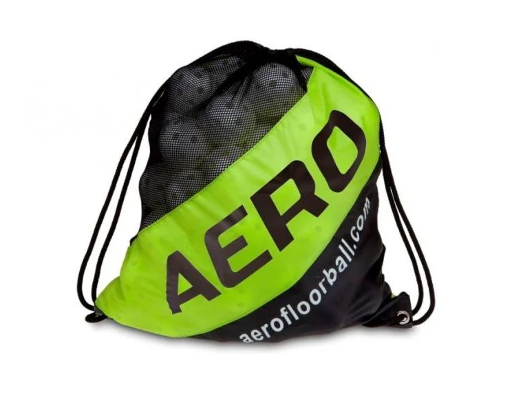 SALMING vak na míčky Aero Ballsack Black/Fluo Yellow