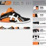 UNIHOC brankářské boty U3 Goalie Neon Orange/Black JR #2