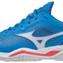 MIZUNO Wave Stealth V FrenchBlue / White / Ignition Red #0